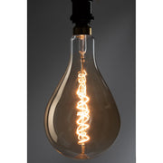 Lichtbron Amber Spiral Transparant 16x16x31 cm-Lichtbronnen-J-Line