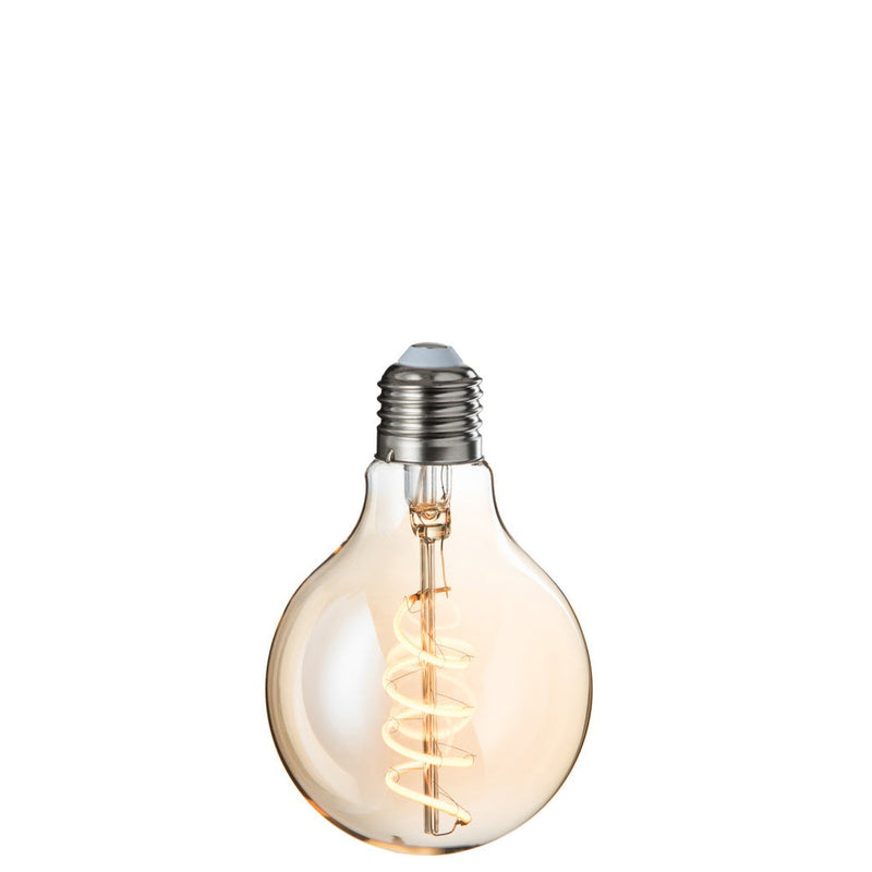 Lichtbron Amber Spiral Transparant 8x8x12 cm-Lichtbronnen-J-Line