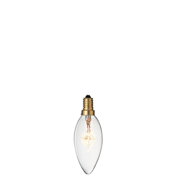 Ledlamp C35 3 Loops E14 Transparant Glas-Tafellampen-J-Line