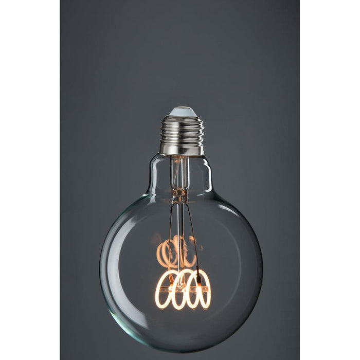 Lichtbron Quad Loop E27 Transparant 10x10x14 cm-Lichtbronnen-J-Line