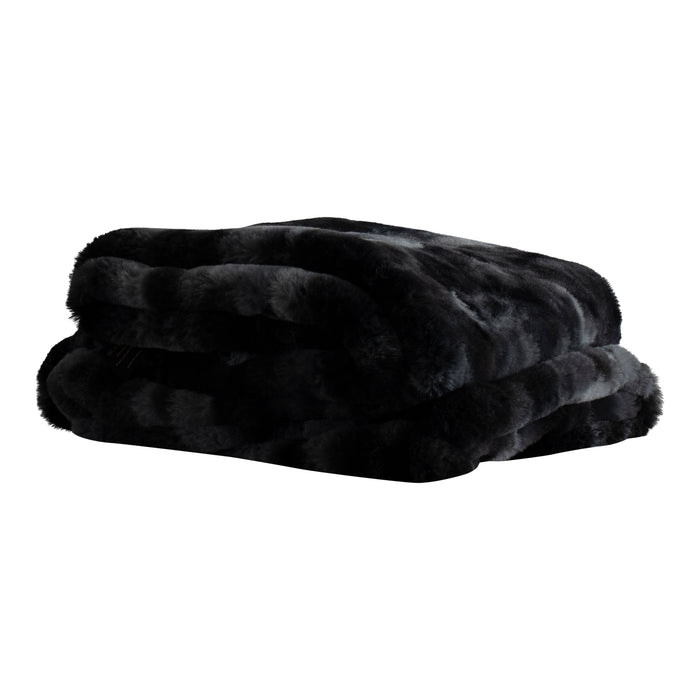Linde Black Faux Fur Plaid In Giftbox 150 X 200 200x2x150-Plaid-PTMD