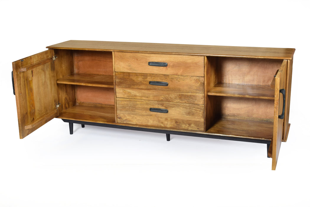 Livingfurn Ayleen 200cm - Naturel - Mangohout-Dressoirs-Livingfurn