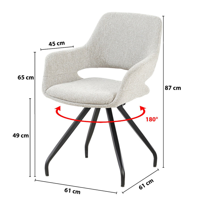 Livingfurn Capp Beige Lodge - Beige - Metaal-Decoratie & Accessoires-Livingfurn