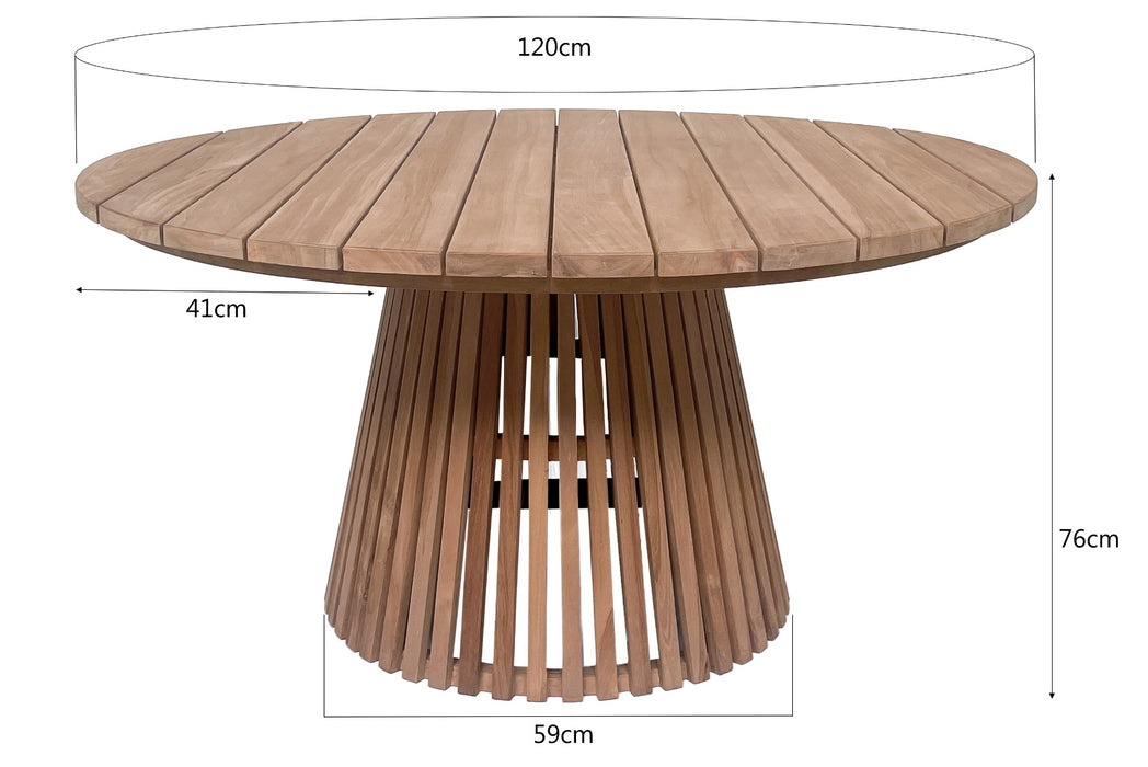 Livingfurn Cindo 120cm - Naturel - Hout-Decoratie & Accessoires-Livingfurn