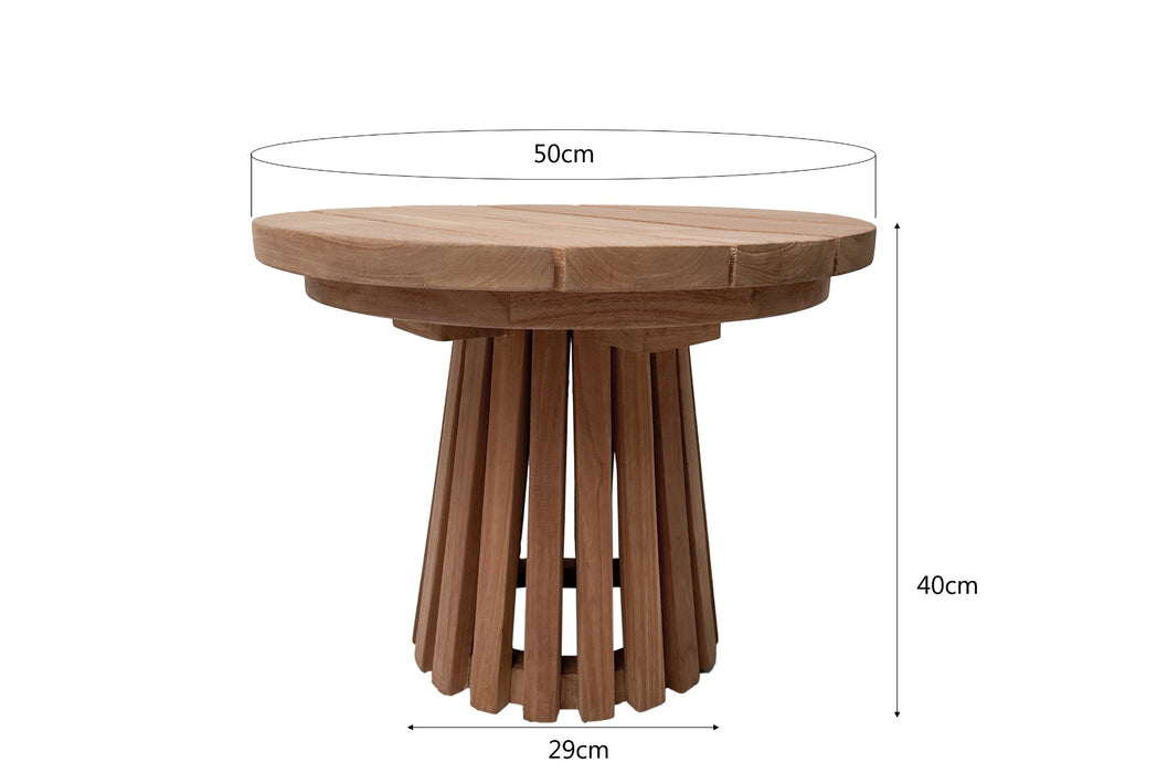 Livingfurn Cindo 50cm - Naturel - Hout-Decoratie & Accessoires-Livingfurn