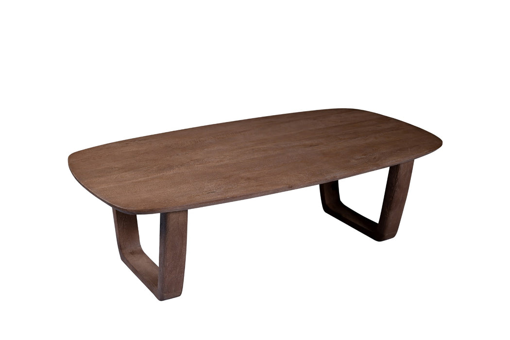 Livingfurn Cortez 130cm - Bruin - Mangohout-Eettafels-Livingfurn