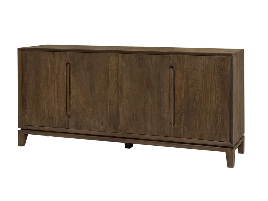 Livingfurn Cortez 190cm - Bruin - Mangohout-Dressoirs-Livingfurn