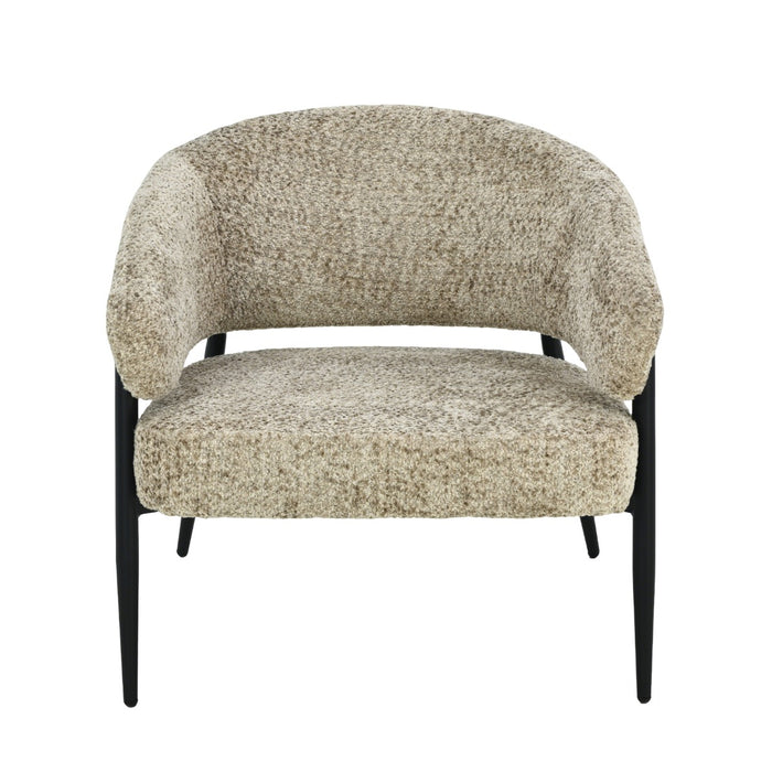 Livingfurn Dilan Venga Liver - Beige - Metaal-Fauteuils-Livingfurn