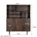 Livingfurn Elan Brown 135cm - Bruin - Metaal-Opbergkasten-Livingfurn