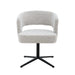 Livingfurn Isabel Beige - Beige - Metaal - draaibaar-Eetkamerstoelen-Livingfurn