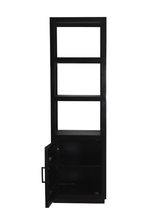 Livingfurn Jaxx Black 60cm - Zwart - Mangohout-Vakkenkasten-Livingfurn