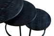 Livingfurn Jerrel Kala Set of 3 - Zwart - Metaal-Eettafels-Livingfurn