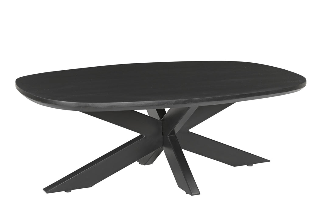 Livingfurn Jesper Black 120 - Zwart - Metaal-Eettafels-Livingfurn