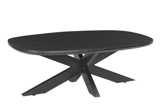 Livingfurn Jesper Black 120 - Zwart - Metaal-Eettafels-Livingfurn