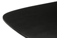 Livingfurn Jesper Danish Oval Black 230cm - Zwart - Metaal-Eettafels-Livingfurn