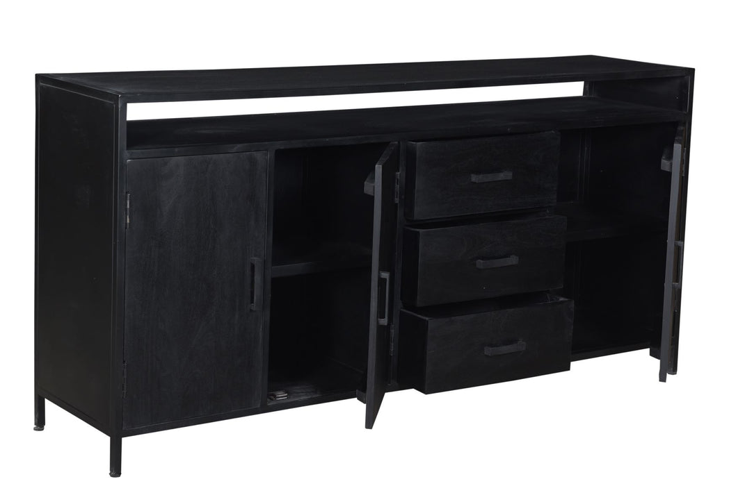 Livingfurn Kala Open 180 cm - Zwart - Metaal