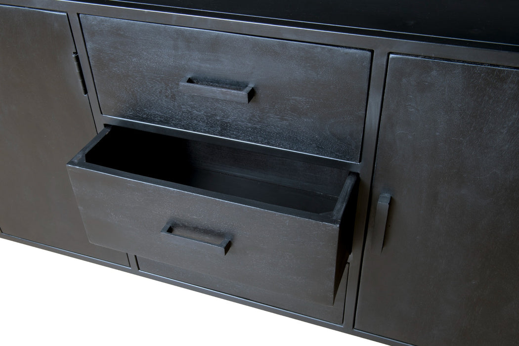 Livingfurn Kala Open 180 cm - Zwart - Metaal