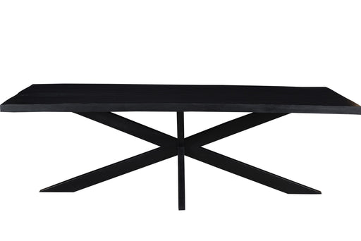 Livingfurn Kala Spider 220 cm - Zwart - Metaal-Eettafels-Livingfurn