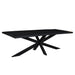 Livingfurn Kala Spider 220 cm - Zwart - Metaal-Eettafels-Livingfurn