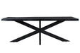Livingfurn Kala Tree Top Spider 220 cm - Zwart - Metaal-Eettafels-Livingfurn