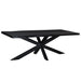 Livingfurn Kala Tree Top Spider 220 cm - Zwart - Metaal-Eettafels-Livingfurn