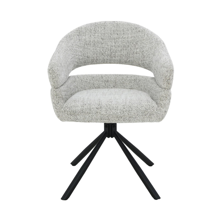 Livingfurn Linn Bisque Oasis - Beige - Metaal-Eetkamerstoelen-Livingfurn