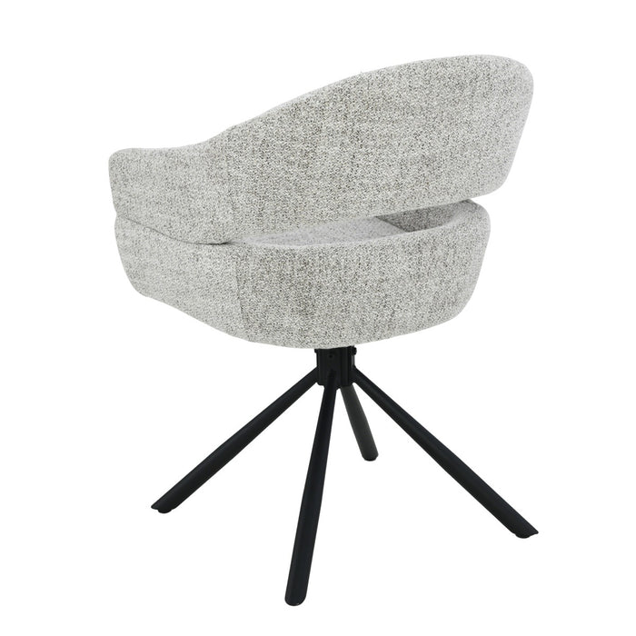 Livingfurn Linn Bisque Oasis - Beige - Metaal-Eetkamerstoelen-Livingfurn