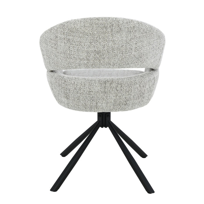 Livingfurn Linn Bisque Oasis - Beige - Metaal-Eetkamerstoelen-Livingfurn