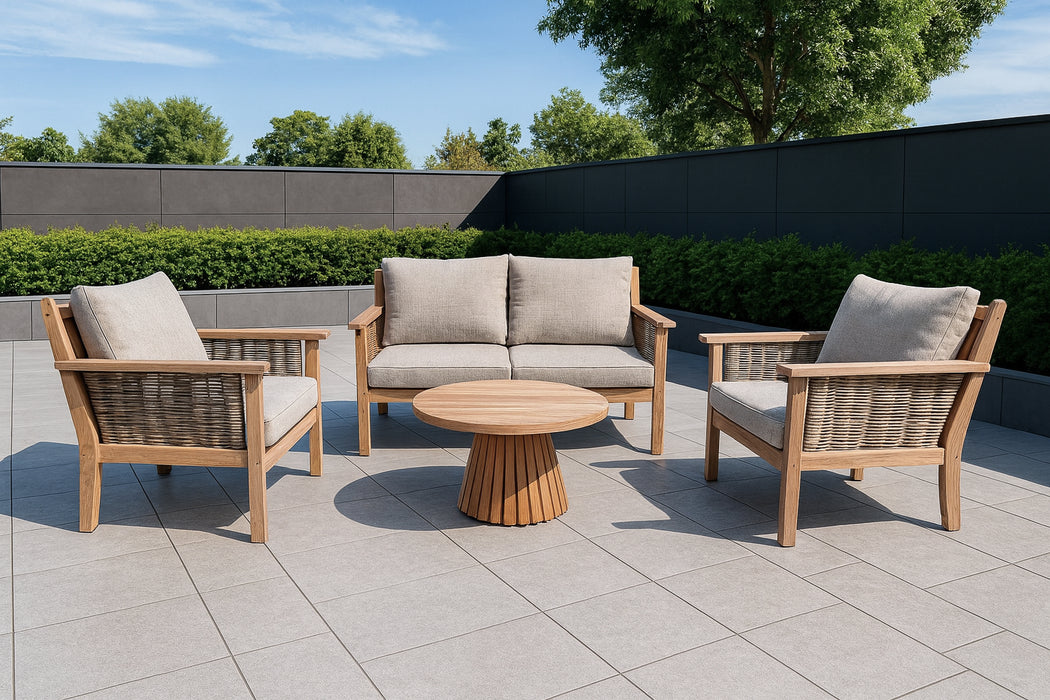 Livingfurn Malaga Tuinset - Hout-Decoratie & Accessoires-Livingfurn