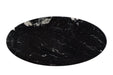 Livingfurn Marble Oval Spider Black 180cm - Zwart - Metaal-Eettafels-Livingfurn