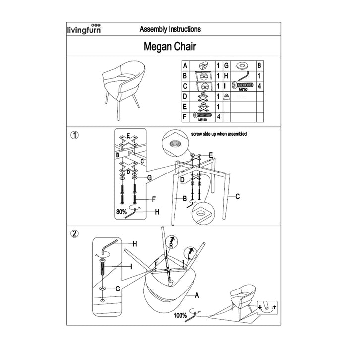 Livingfurn Megan Toffee - Beige - Metaal-Decoratie & Accessoires-Livingfurn