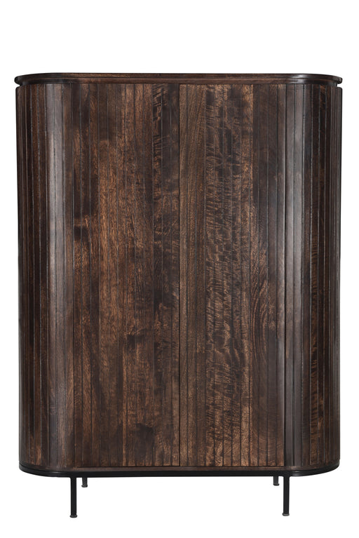 Livingfurn Noor Walnut 150cm - Bruin - Metaal-Opbergkasten-Livingfurn