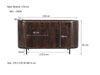 Livingfurn Noor Walnut 170cm - Bruin - Metaal-Dressoirs-Livingfurn