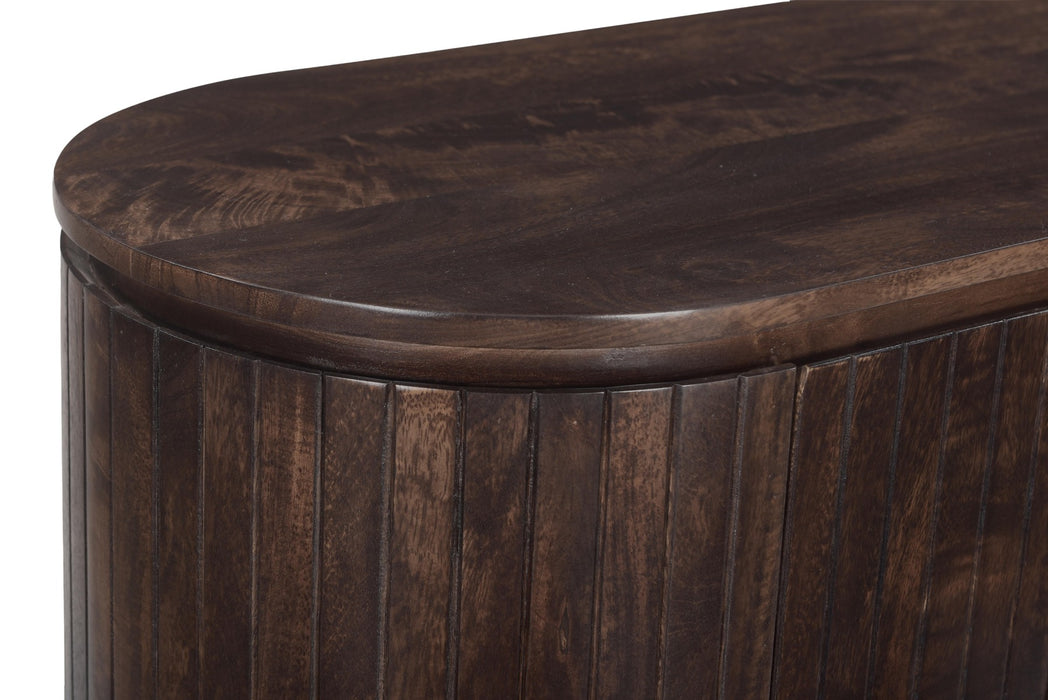 Livingfurn Noor Walnut 170cm - Bruin - Metaal-Dressoirs-Livingfurn