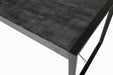 Livingfurn Norris 160x90 cm - Zwart - Metaal-Eettafels-Livingfurn