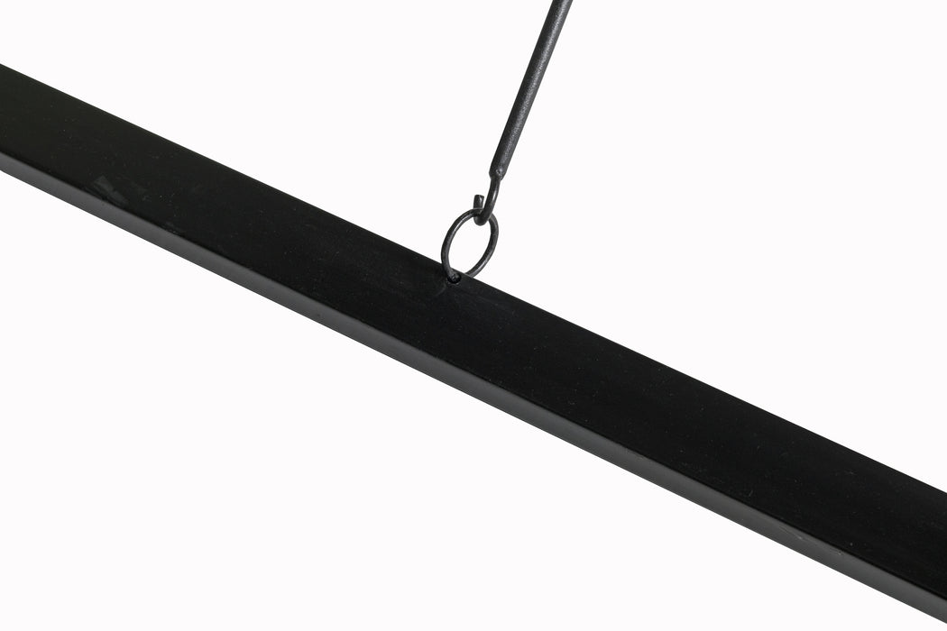 Livingfurn Norris 180x90 cm - Zwart - Metaal-Eettafels-Livingfurn