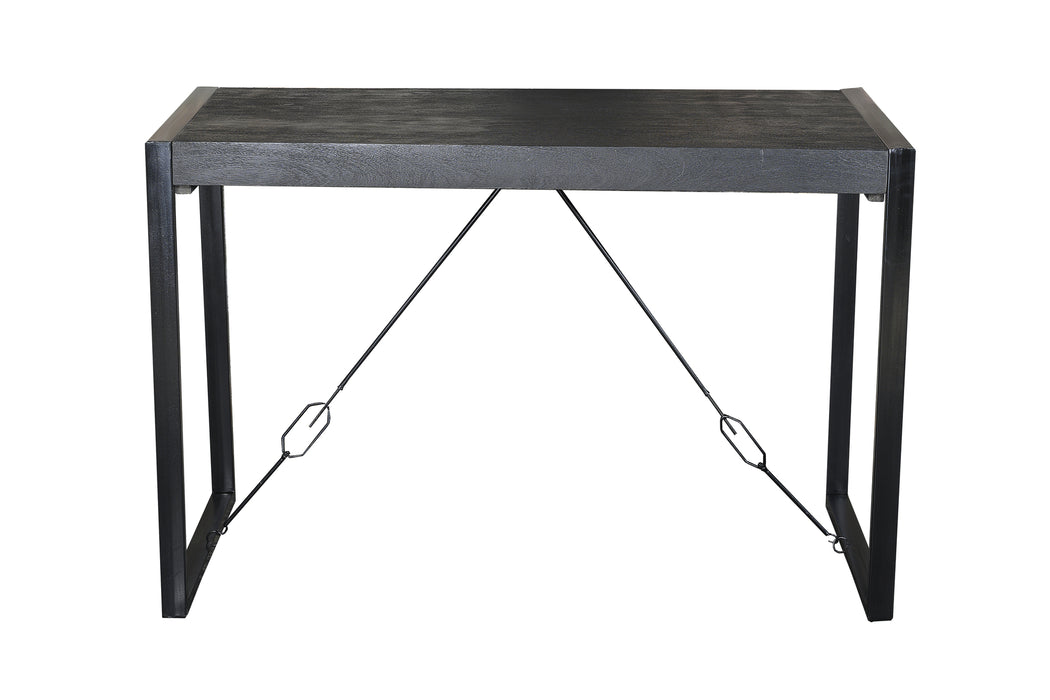 Livingfurn Norris Bar Table 140cm - Zwart - Metaal-Eettafels-Livingfurn