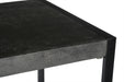 Livingfurn Norris Bar Table 140cm - Zwart - Metaal-Eettafels-Livingfurn