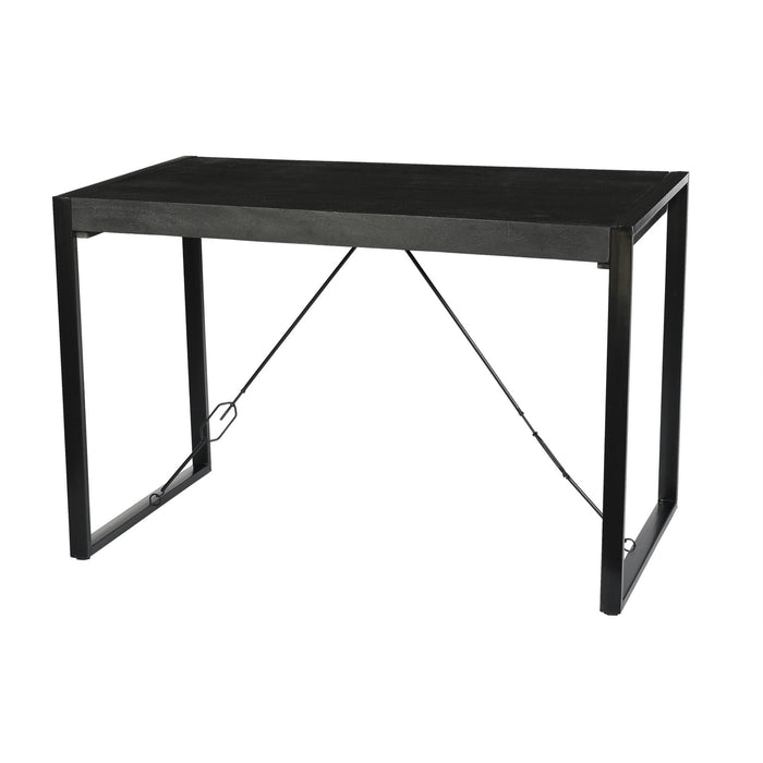 Livingfurn Norris Bar Table 140cm - Zwart - Metaal-Eettafels-Livingfurn