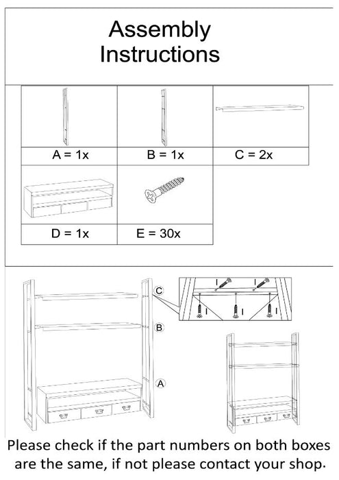 Livingfurn Norris High 150 cm - Zwart - Metaal-Vakkenkasten-Livingfurn