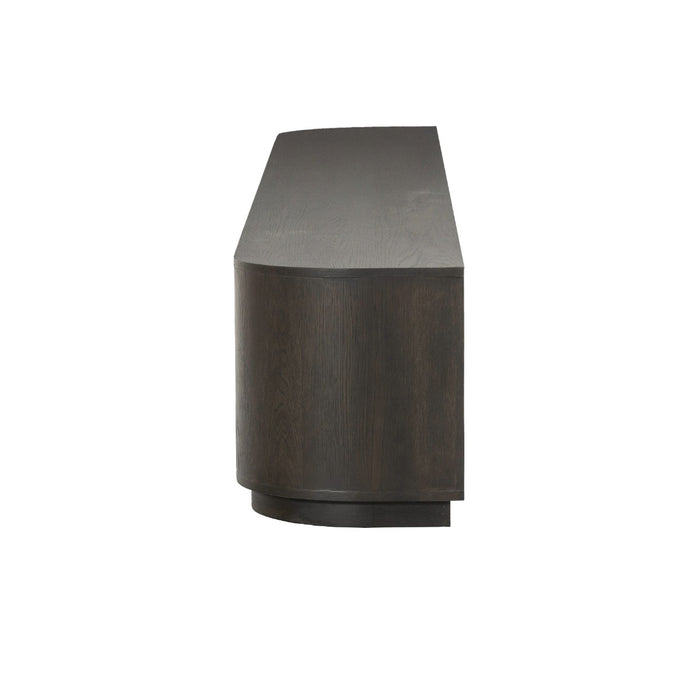 Livingfurn Novero Espresso 220cm - Bruin - Eiken-Dressoirs-Livingfurn