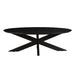 Livingfurn Oslo Oval Black130 cm - Zwart-Eettafels-Livingfurn