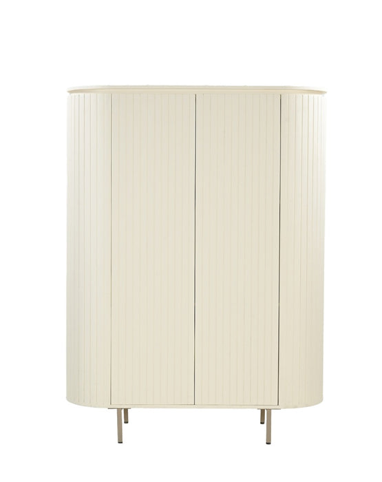 Livingfurn Patou 150 cm - Beige - Metaal-Opbergkasten-Livingfurn