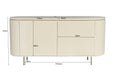 Livingfurn Patou 170cm - Beige - Metaal-Dressoirs-Livingfurn