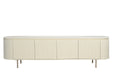Livingfurn Patou 210 cm - Beige - Metaal-Dressoirs-Livingfurn