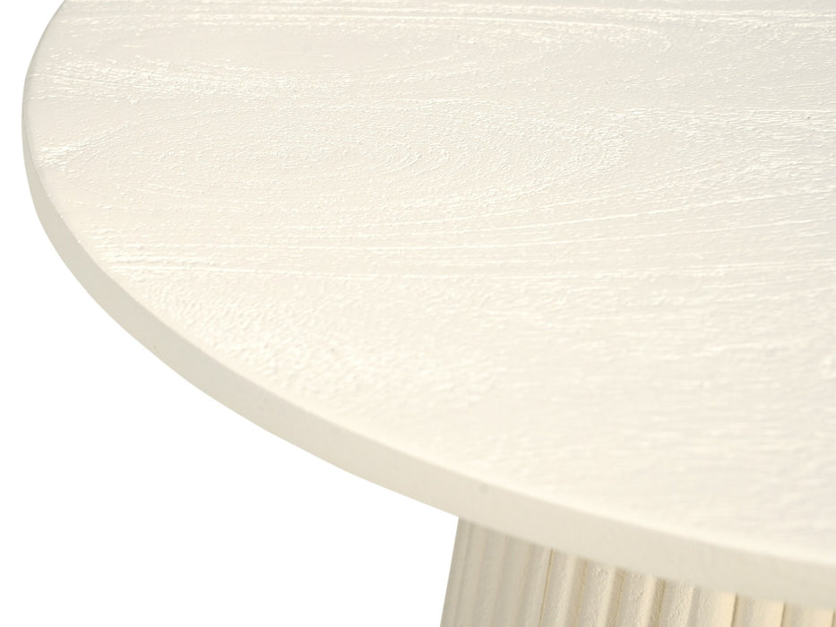 Livingfurn Patrice 50cm - Crème wit - Mangohout-Eettafels-Livingfurn