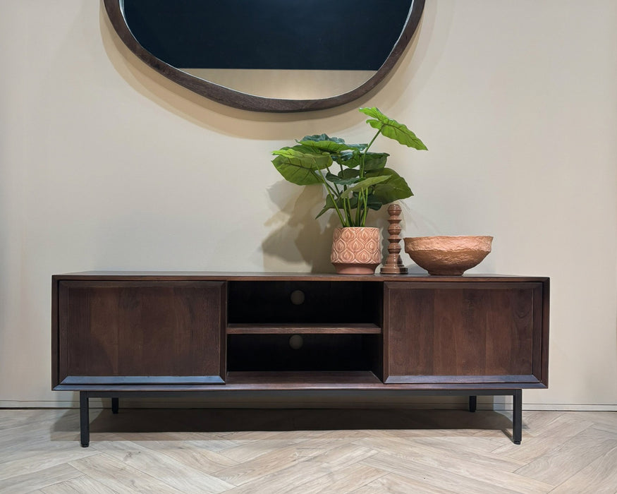 Livingfurn Ravenstein Brown 150cm - Bruin - Metaal-Dressoirs-Livingfurn