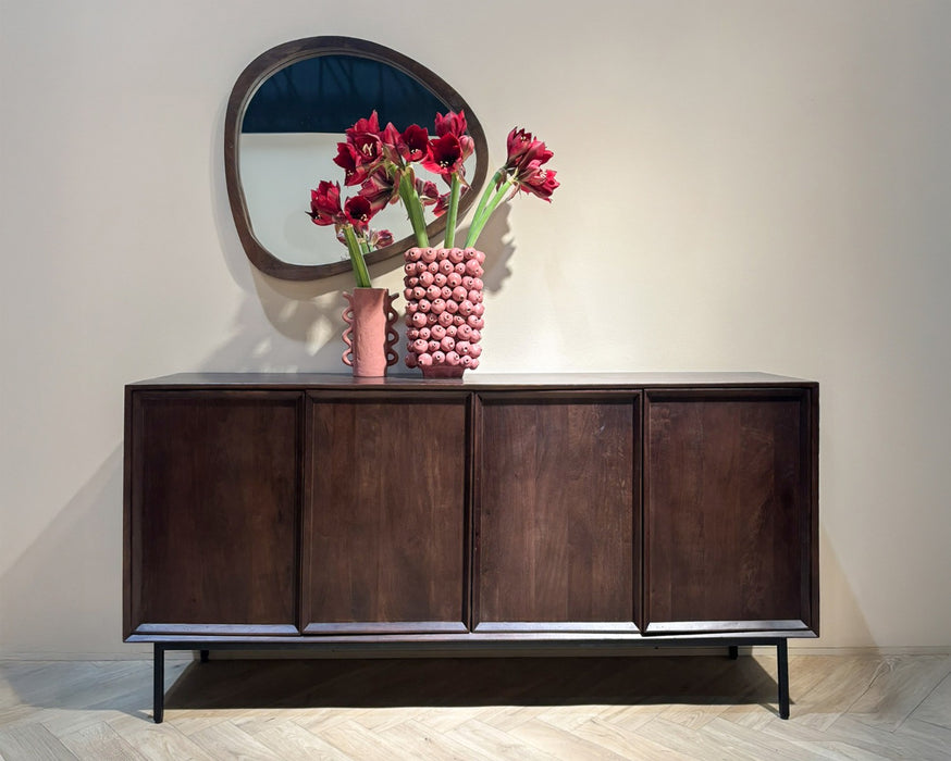 Livingfurn Ravenstein Brown 180cm - Bruin - Metaal-Dressoirs-Livingfurn