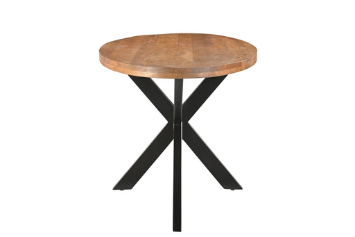 Livingfurn Rocky Oval 180 cm - Naturel - Metaal-Eettafels-Livingfurn