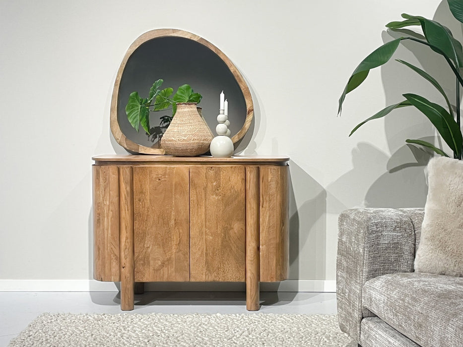 Livingfurn Salano 105cm - Naturel - Mangohout-Dressoirs-Livingfurn